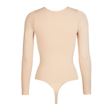 Charger l'image dans la galerie, Body manches longues tanga amande beige clair nude cols ras du cou moins cher que Skims, NA-KD, PLT et Missguided