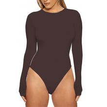Charger l'image dans la galerie, BODY À MANCHES LONGUES CHOCOLAT